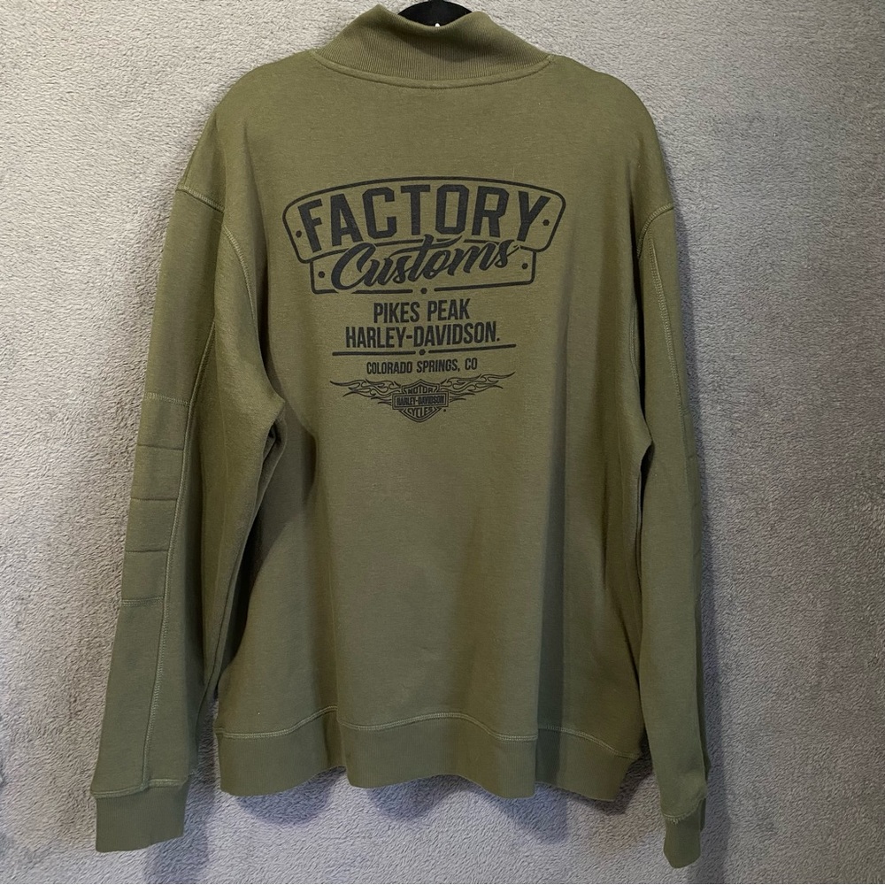 Harley Davidson Skull Graphic OG Pullover Sweater Sz 2XL Factory Customs